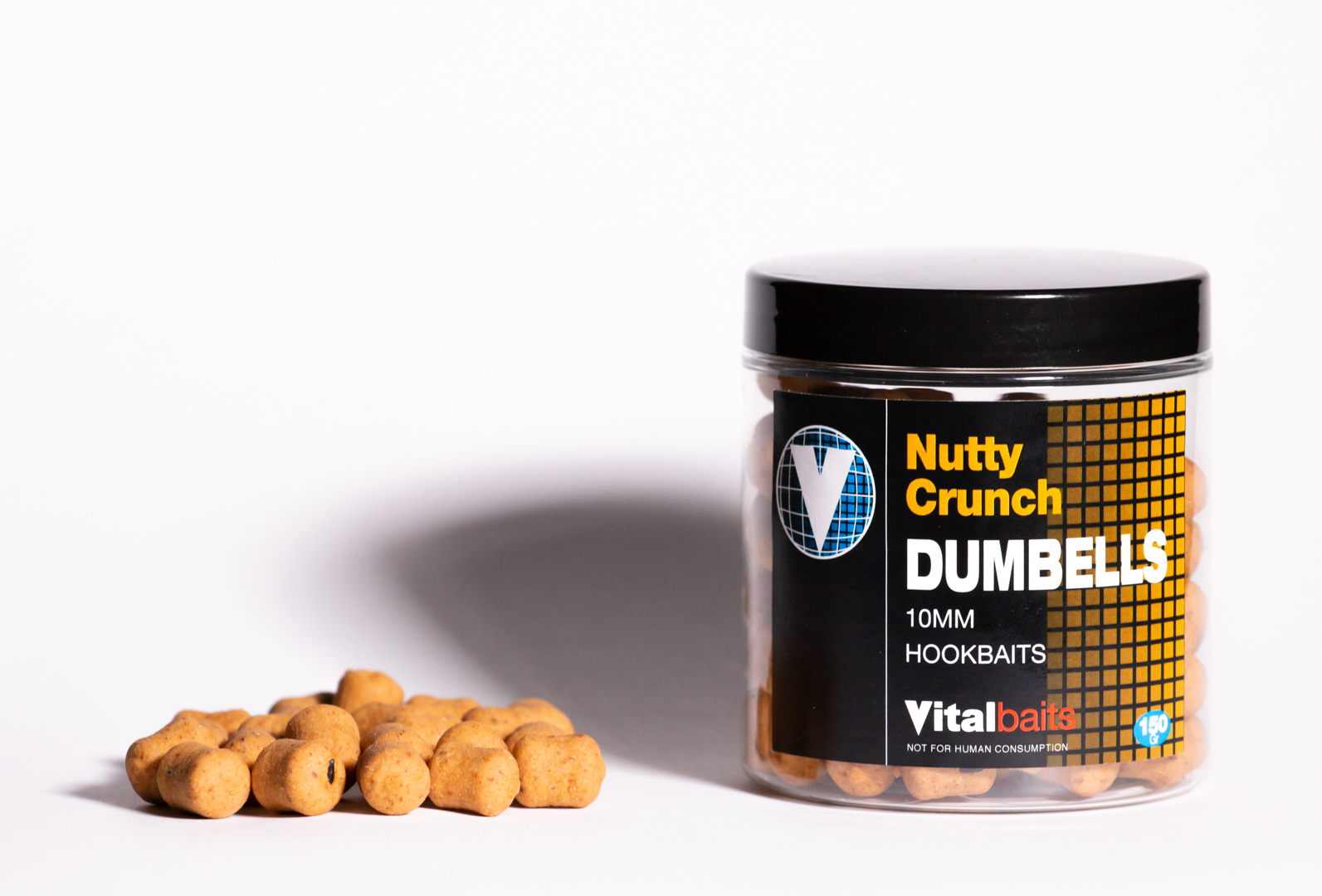 Vitalbaits HOOKBAITS DUMBELLS Nutty Crunch 10mm