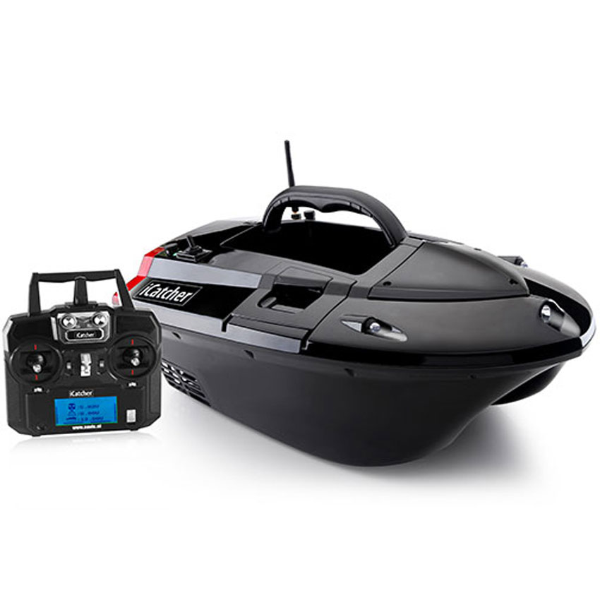 BearCreeks iCatcher Baitboat with Optional GPS Autopilot and Fishfinder | Black Colour