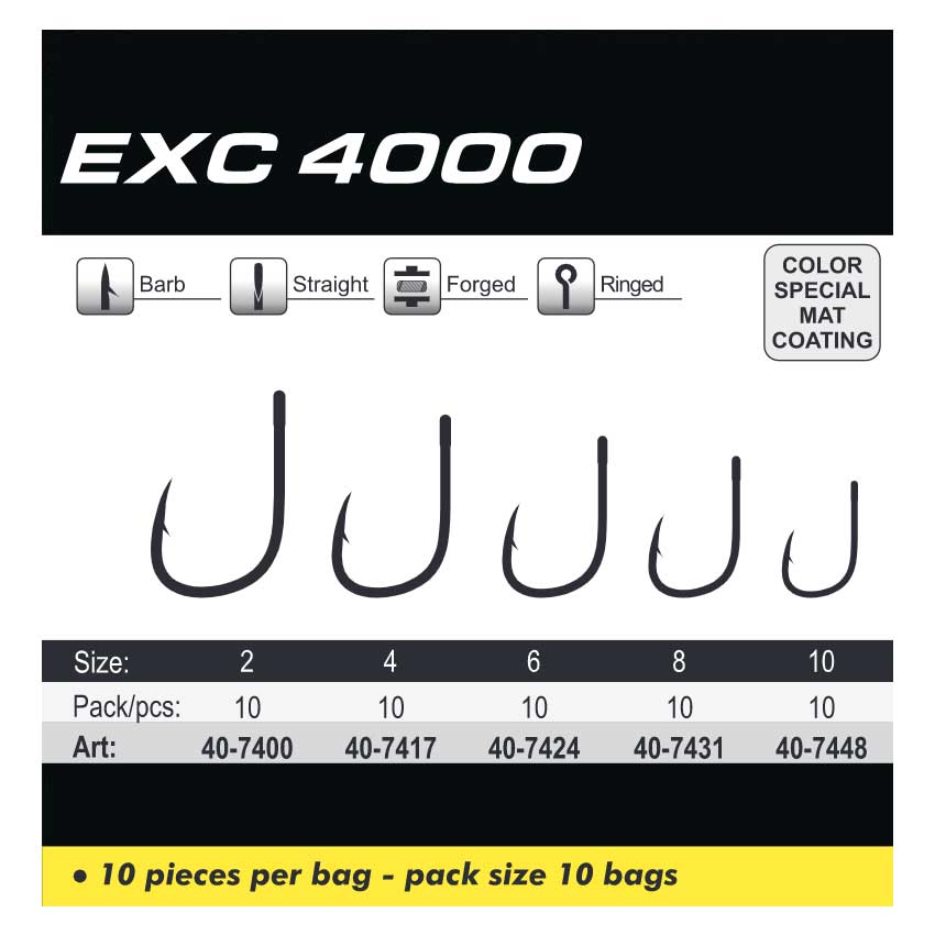 Extra Carp Hook EXC 4000 10 PCS / Pack
