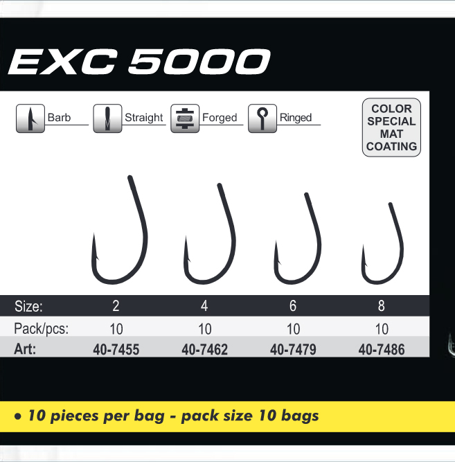 Extra Carp Hook EXC 5000 10 pcs / Pack