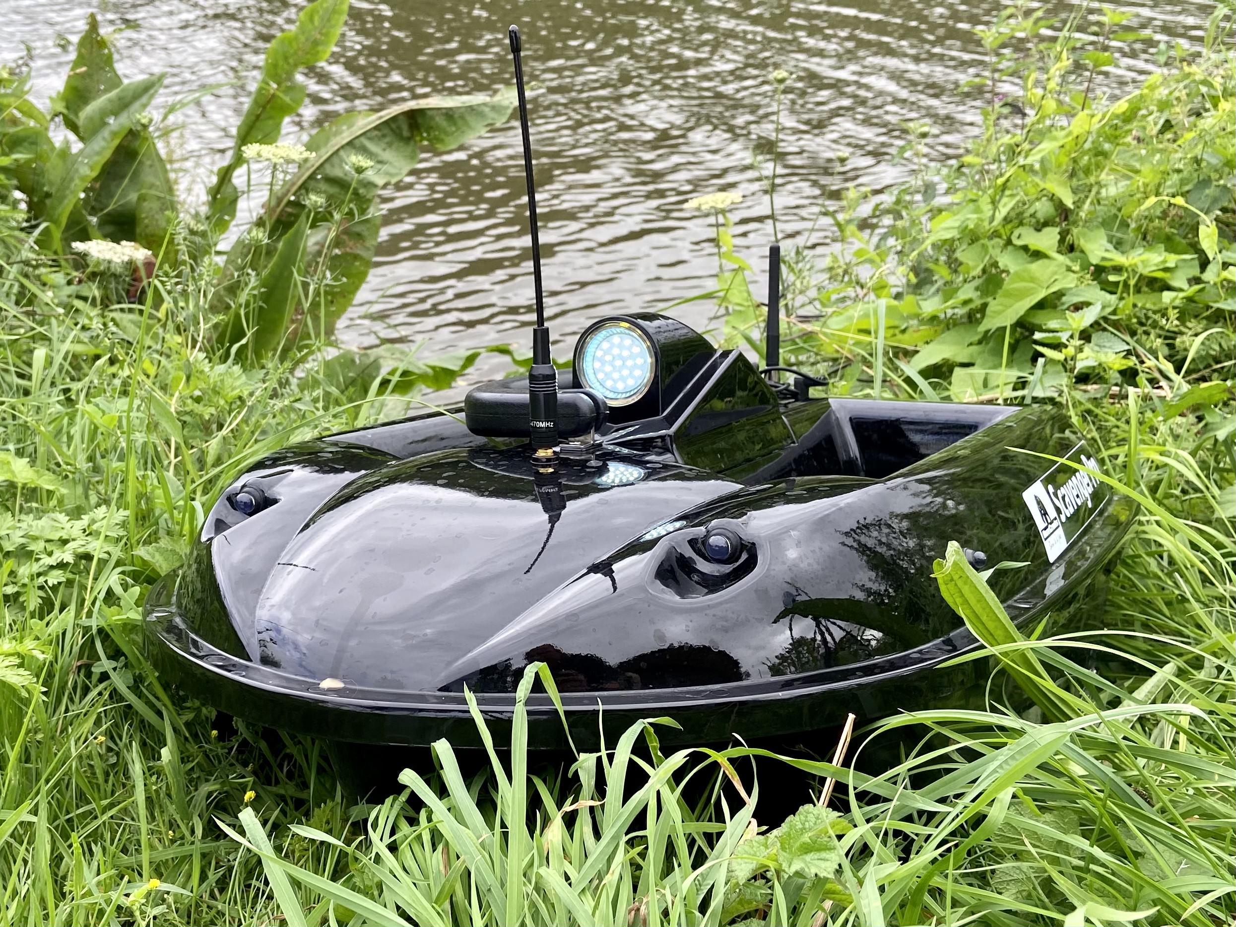 Scavenger Bait Boat Search Light With Battery Meter